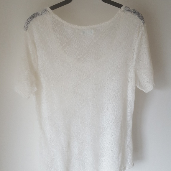 Kimchi Blue Cream Lace T-shirt - Picture 6 of 6